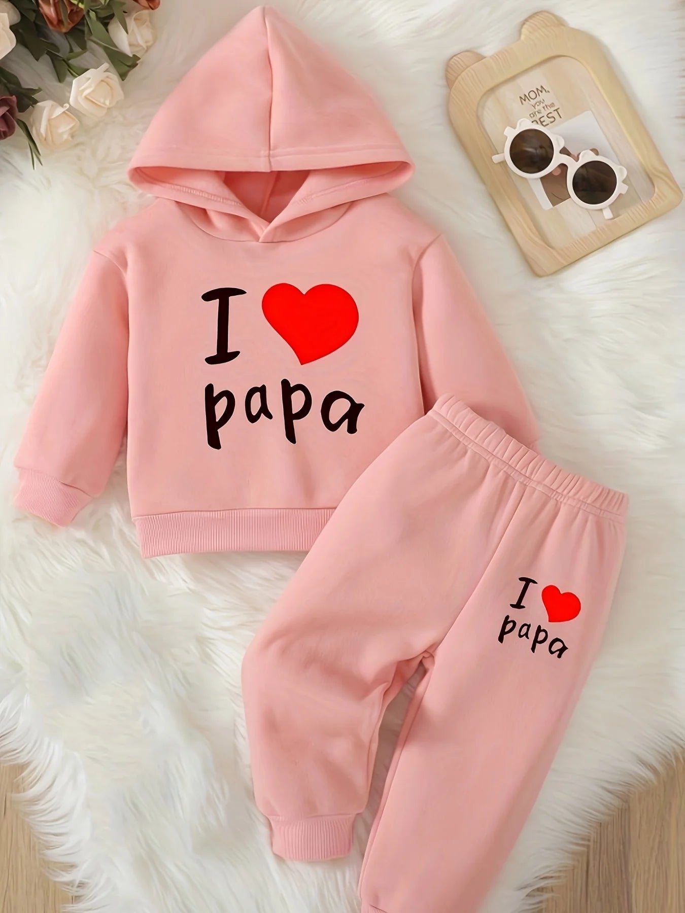 Completo Baby 2 Pezzi - I Love Papa - Da 1 a 3 Anni