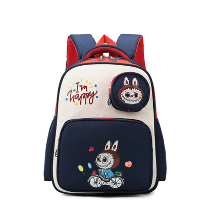 Rucsac Labubu, spatios si respirabil, multicolor