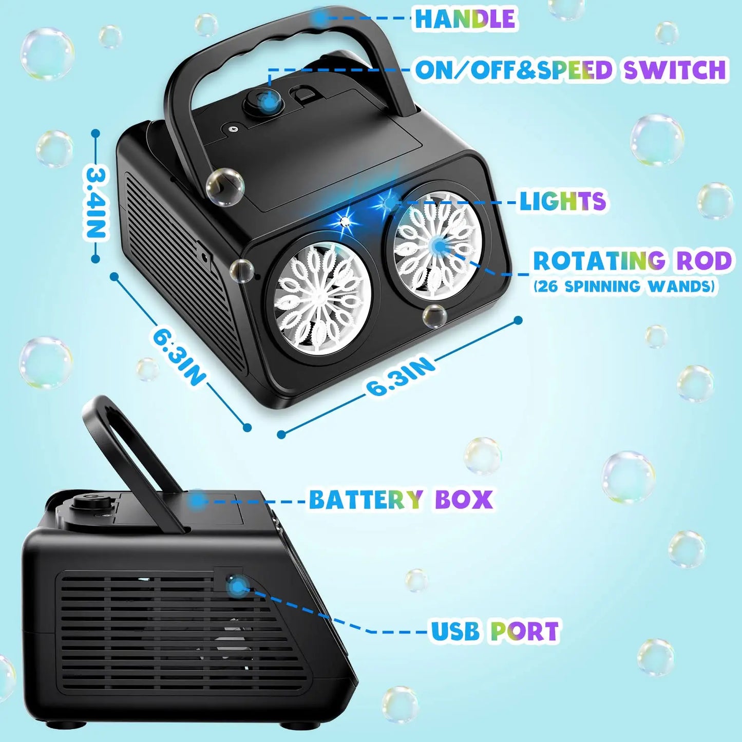 MariCart Bubble machine in box - macchina fotografica che fa le bolle con musica e luci 73078 8024708730788 MariCart Bubble machine in box - macchina fotografica che fa le bolle con musica e luci 73078 8024708730788