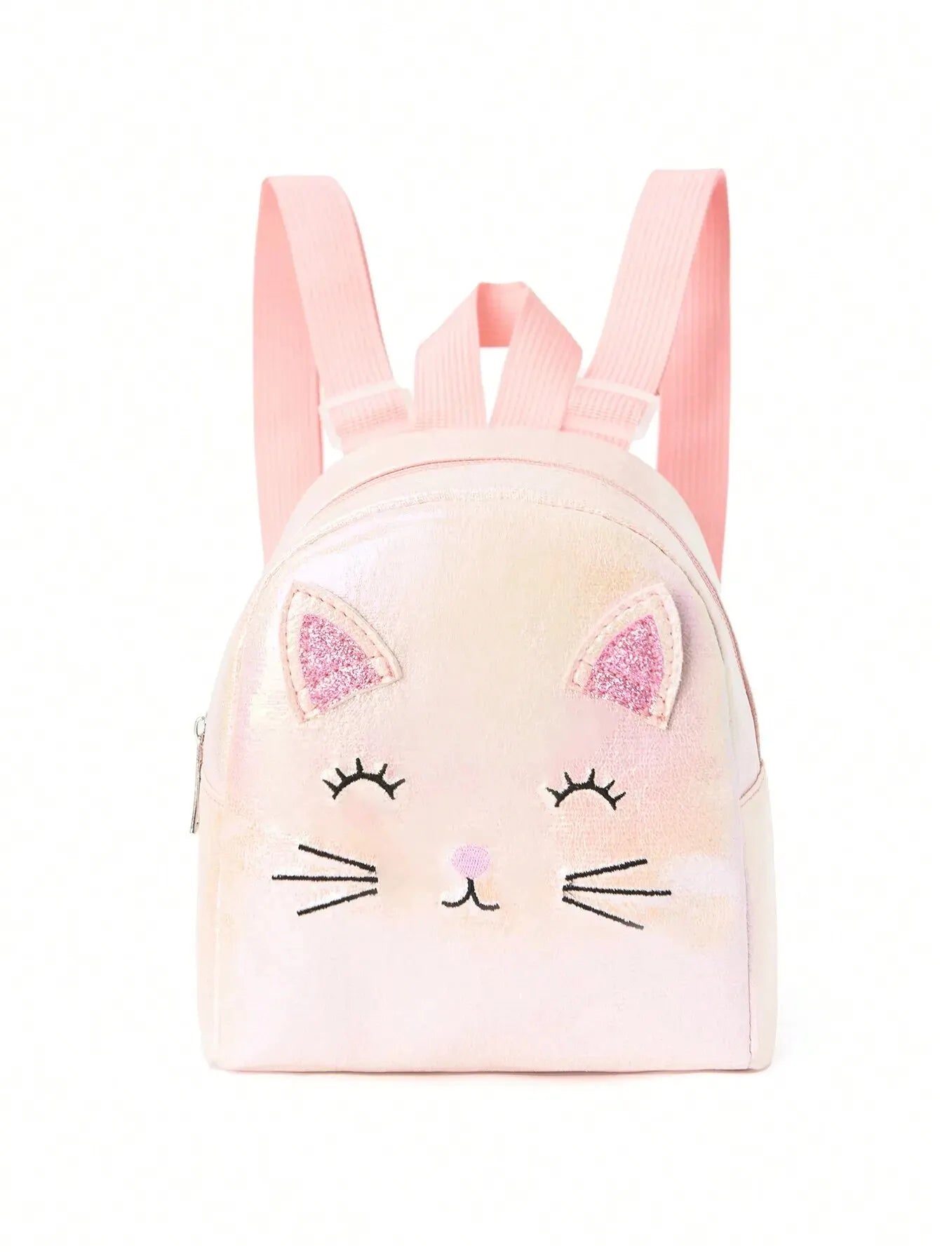 Mochila o bolso de mano con gatitos bordados para niñas