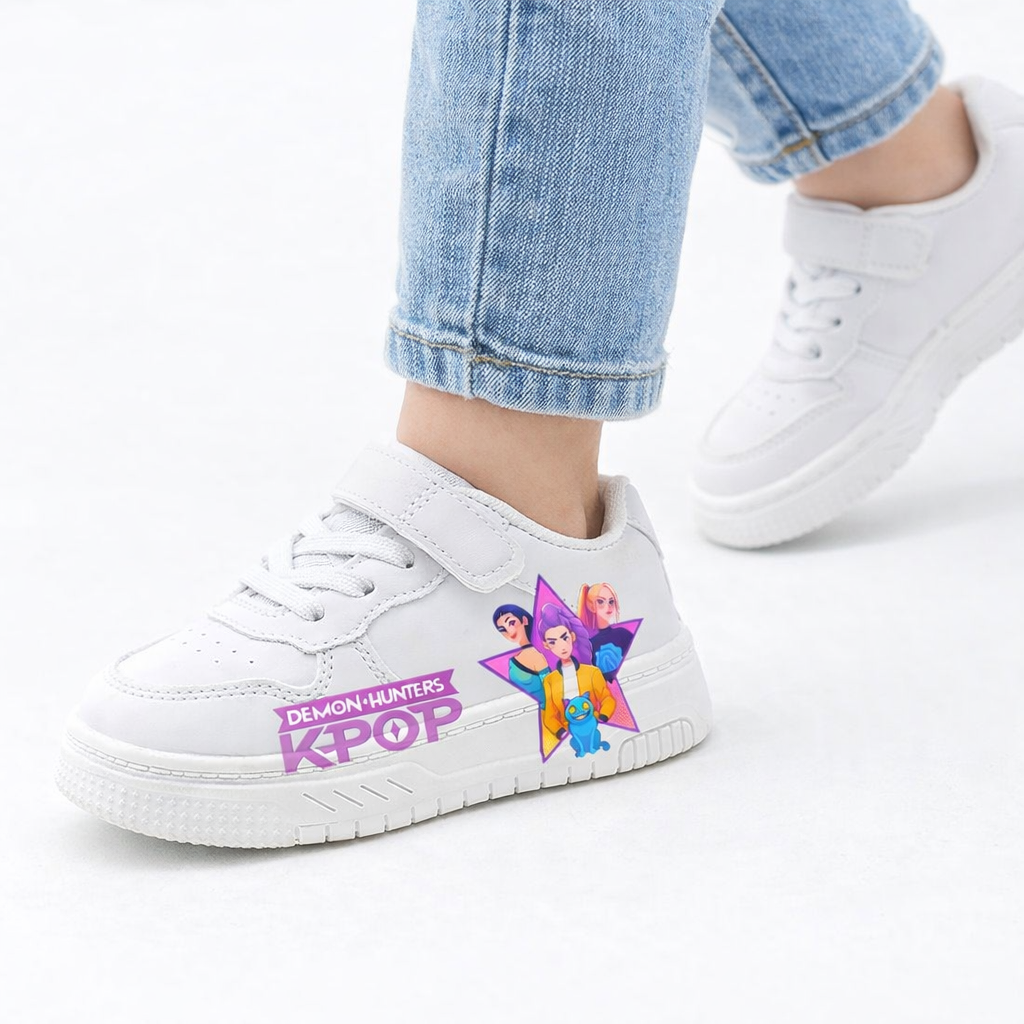 Scarpe Bianche Sneakers K Pop Da 3 a 12 Anni