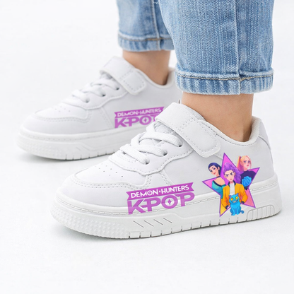 Scarpe Bianche Sneakers K Pop Da 3 a 12 Anni
