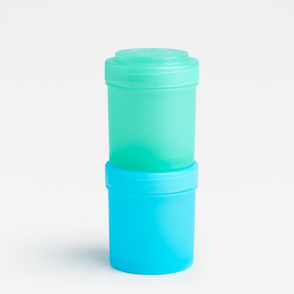 Set 2  Contenitori e Dosatori per il Latte 100 ml Blue e  Turquoise | HEROBILITY | RocketBaby.it