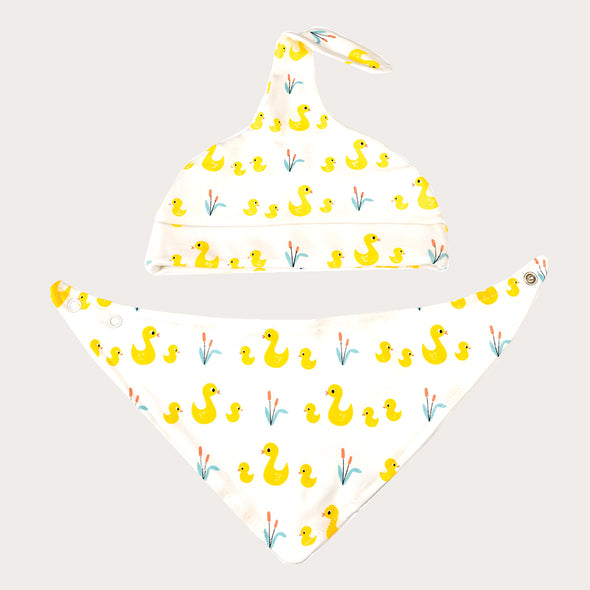 Set Cappellino e Bavaglino Bandana Little Ducks