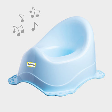 Sound Potty with Classic Base Azzurro Baby