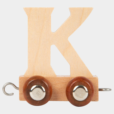 Letter K wooden train