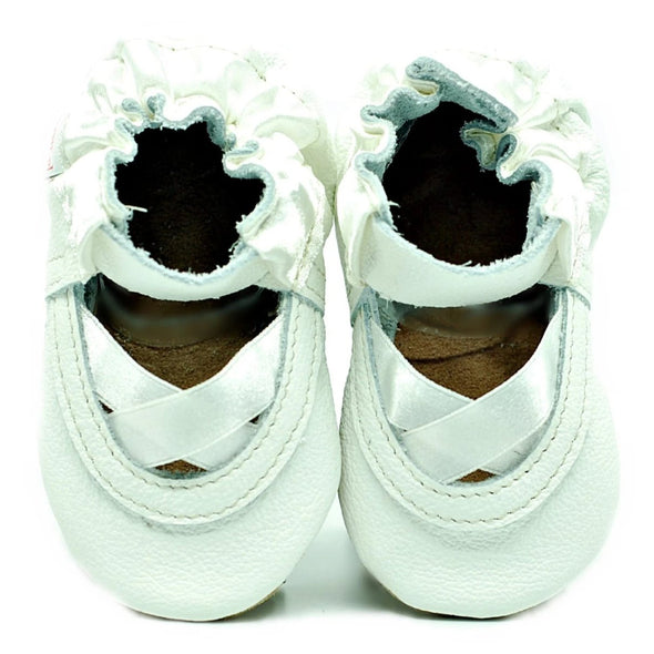 Babbucce Soft Sole White Ballet Sandals