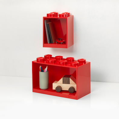 Set da 2 Mensole Lego Red