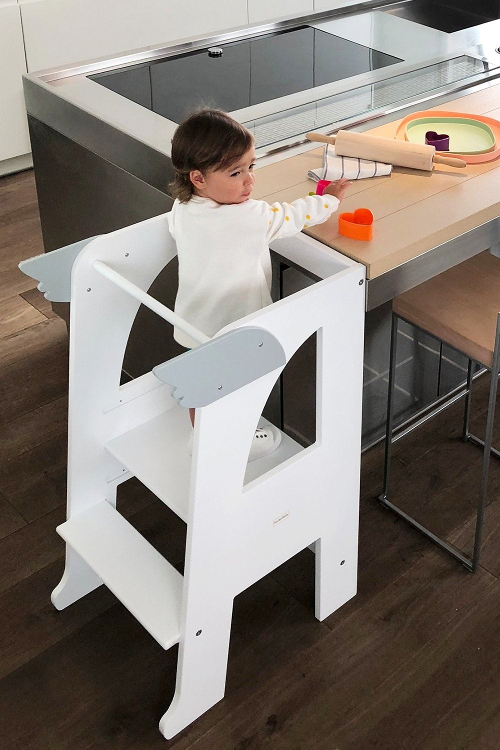 white snow Montessori Learning Tower
