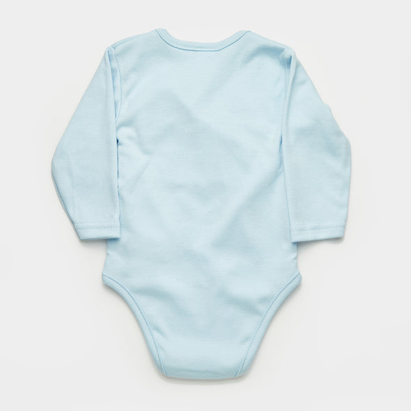 Body Baby Manica Lunga Blue Baby