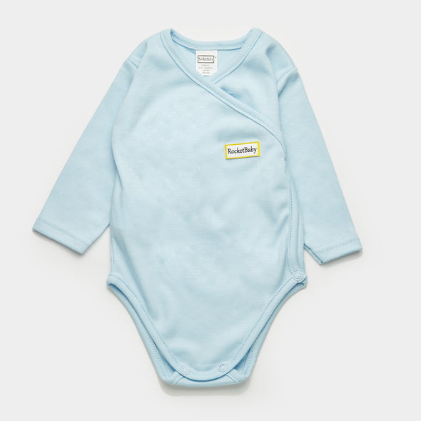 Body Baby Manica Lunga Blue Baby