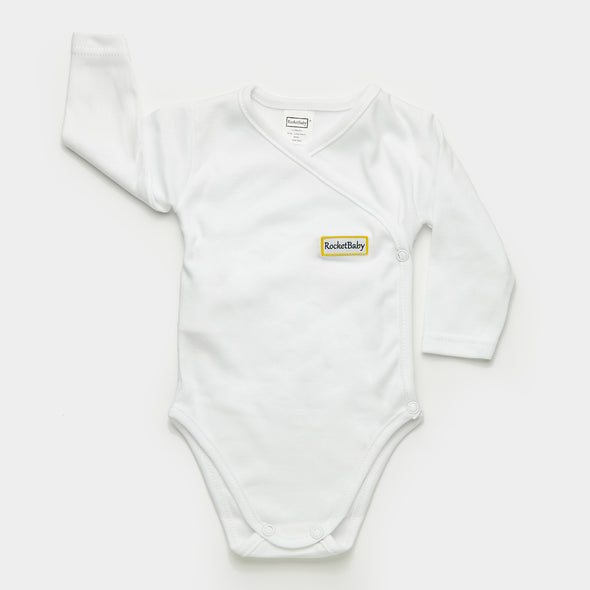 Body Baby Manica Lunga White Bianco