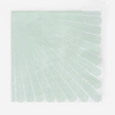 Set mit 20 grünen Pastellmischpapierservietten