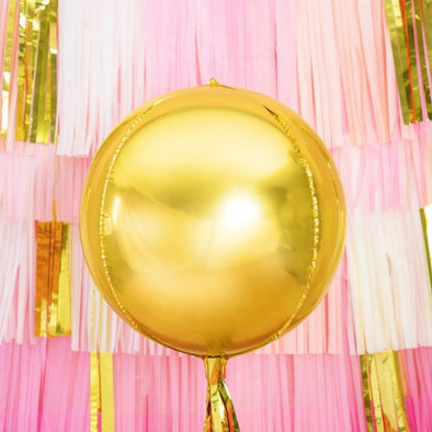Ballon métallique en or