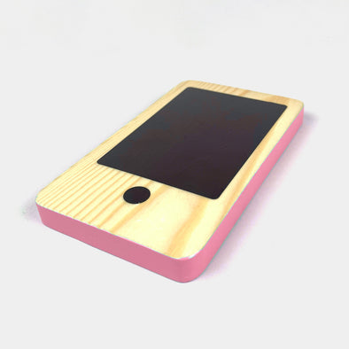 RocketPhone Handy in Pink Wood