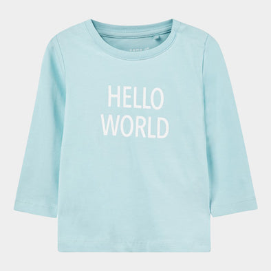 Hello World Canal Blue Maillot à manches longues