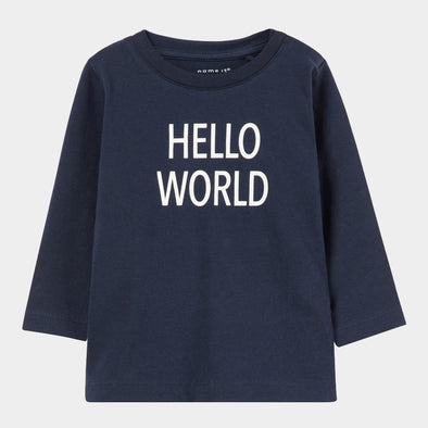 Hello World Dark Sapphire Long Sleeve Jersey
