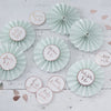 6 Badges Mint and Rose Gold Hello World | GINGER RAY | RocketBaby.it