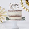 Decorazione per Torta Happy Pushing Gold | GINGER RAY | RocketBaby.it