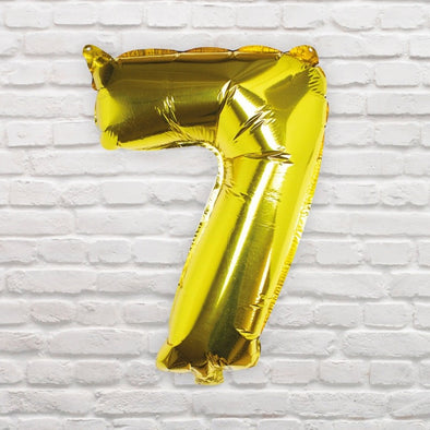 Palloncino Numero 7 Gold | GINGER RAY | RocketBaby.it