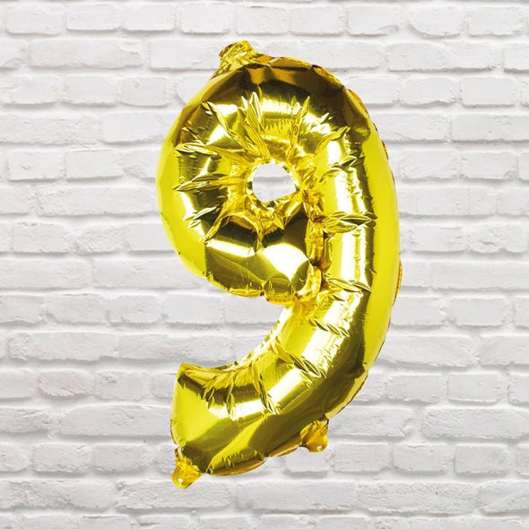 Palloncino Numero 9 Gold | GINGER RAY | RocketBaby.it